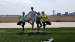 SR, SK, AD - rooftop yoga