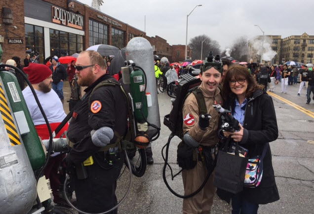 Cathy at Marche du Nain Rouge