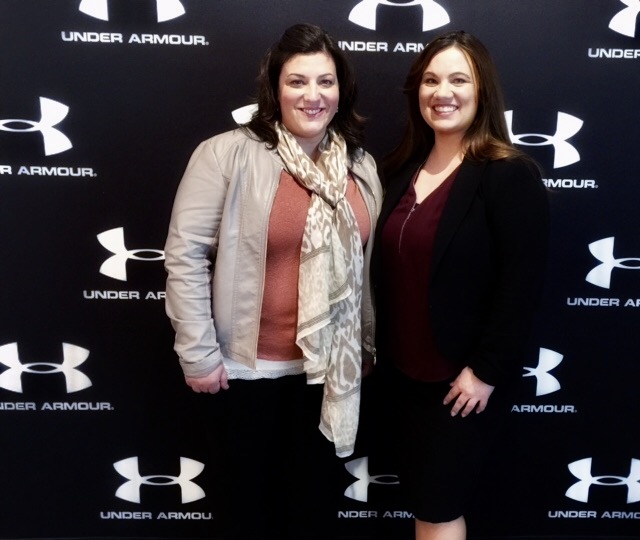 Tina and Rene at the new Under Armour store