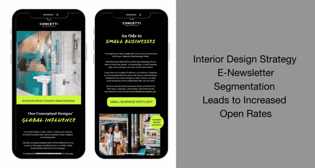 Interior Design Strategy E-Newsletter Segmentation Leads to Increased ...
